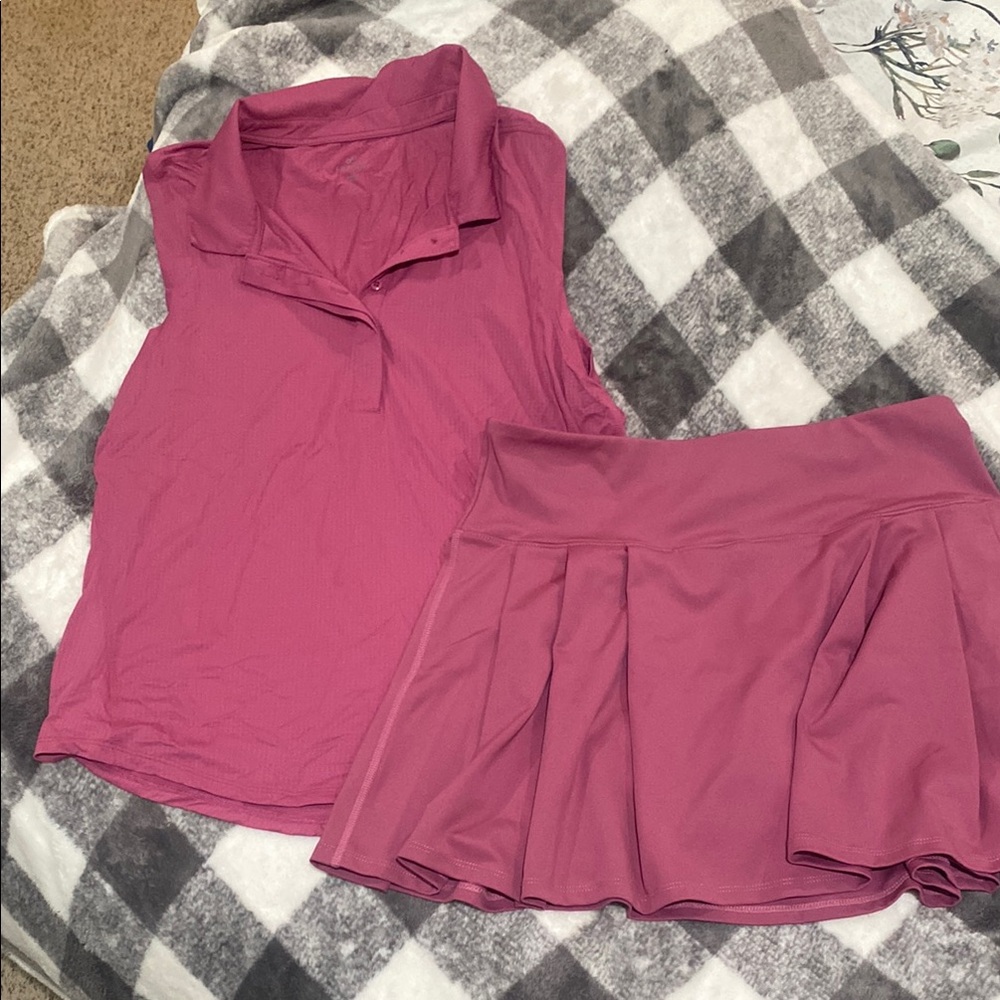 Women's Pink Athletic Set
